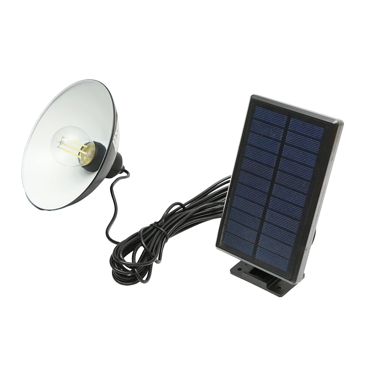 LED solar lamp 2W with 1.5W/5.5V solar panel, battery 3.7V/1.2 Ah and IP54 lampshade Breckner Germany